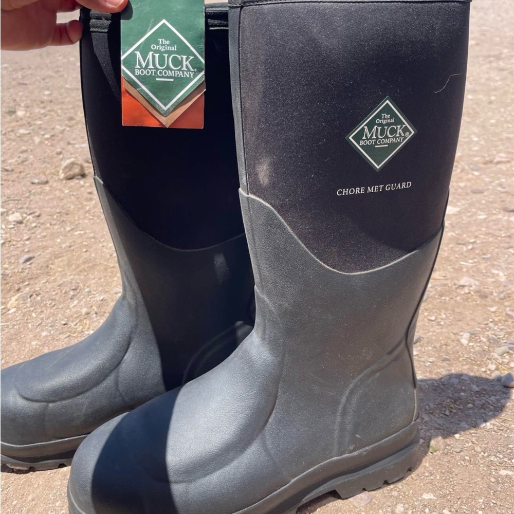 Muck Boot Company Men’s Black Chore MET Guard Rain & Snow Boots